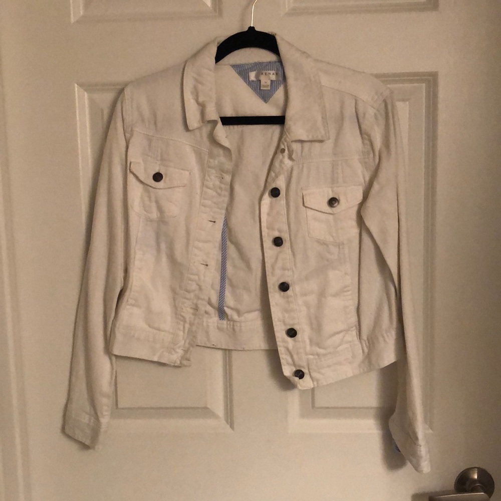 White denim jacket
